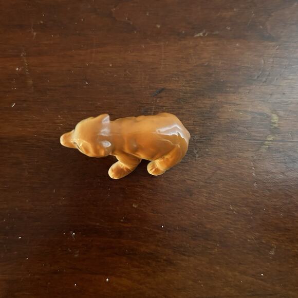 Vintage Bone China Brown Bear Mini Trinket - Picture 6 of 7